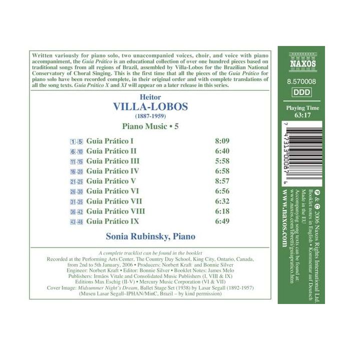 VILLA-LOBOS: Piano music vol. 5 - slide-1