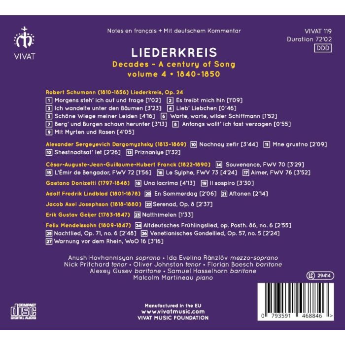 Liederkreis: Decades: A Century of Song, vol. 4 1840-1850 - slide-1
