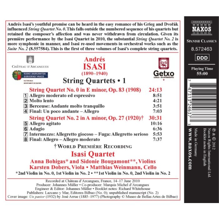 ISASI: String Quartets No. 0 and No. 2 - slide-1