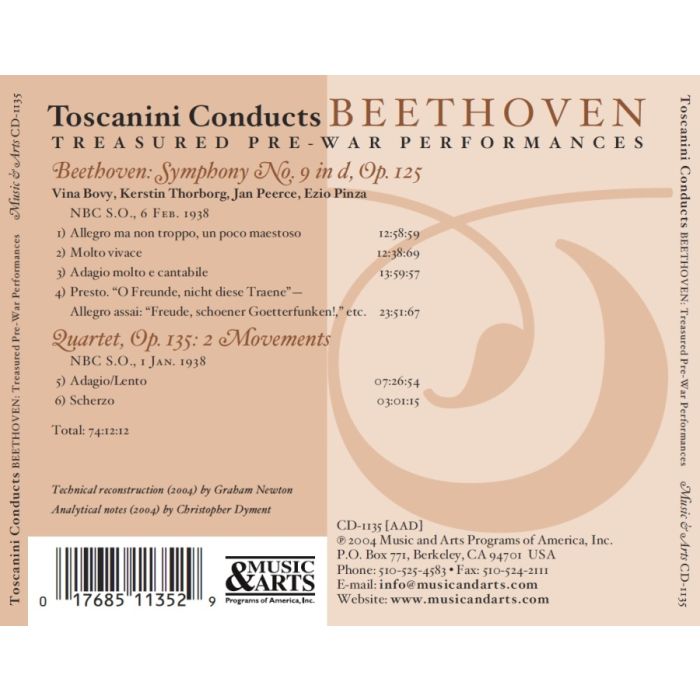 Beethoven: Symphony No. 9; Quartet Op. 135 - slide-1