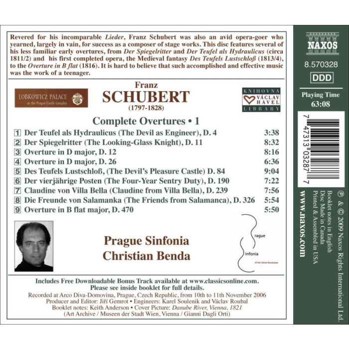 SCHUBERT: Complete Overtures Vol. 1 - slide-1