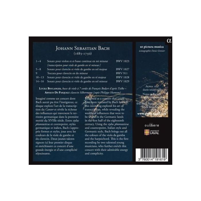BACH: Sonate à Cembalo è Viola da gamba - slide-1
