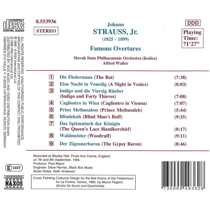 STRAUSS J. Jr.: Famous Overtures - slide-1