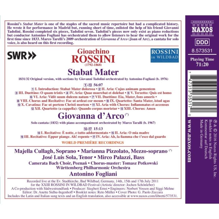 Rossini: Stabat Mater Giovanna d’Arco – cantata - slide-1