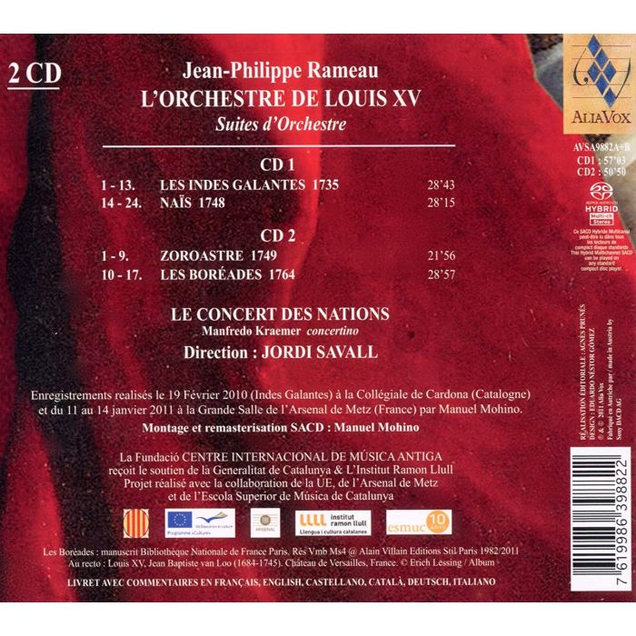 Rameau: L'Orchestre de Louis XV - suity orkiestrowe z oper Les Indes Galantes, Naïs, Zoroastre, Les Boréades - slide-1