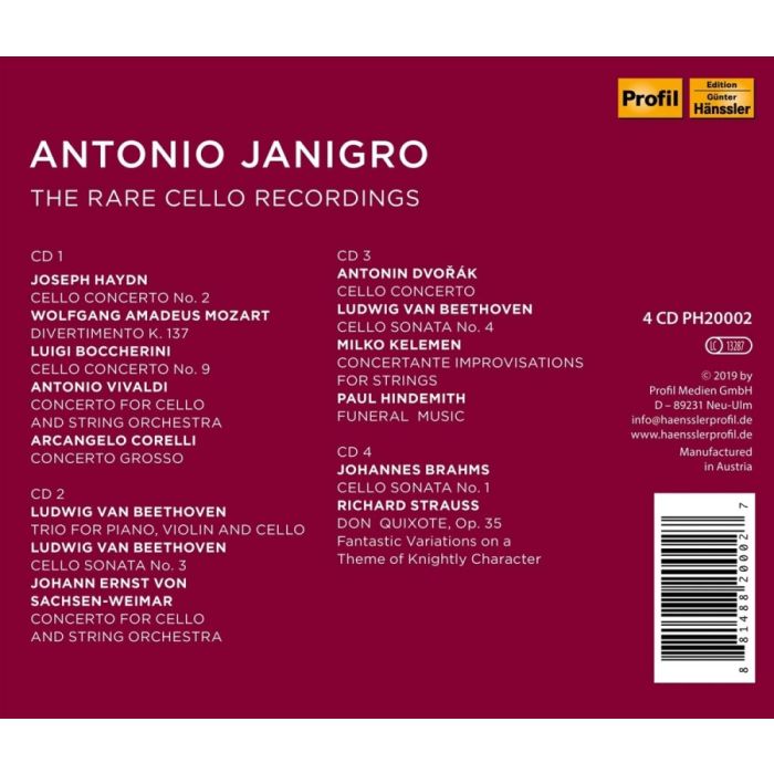 Antonio Janigro - The Rare Cello Recordings - slide-1