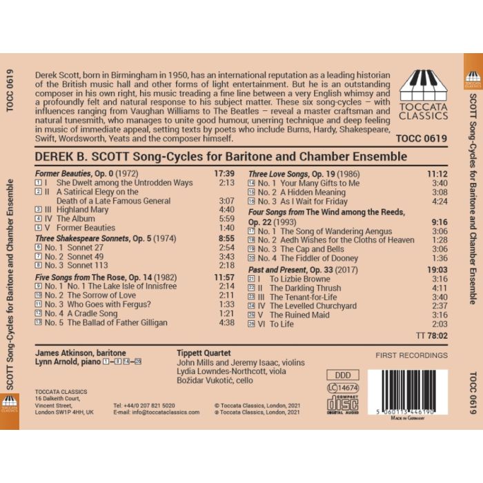 Scott: Six Song-Cycles for Baritone and Chamber Ensemble - slide-1