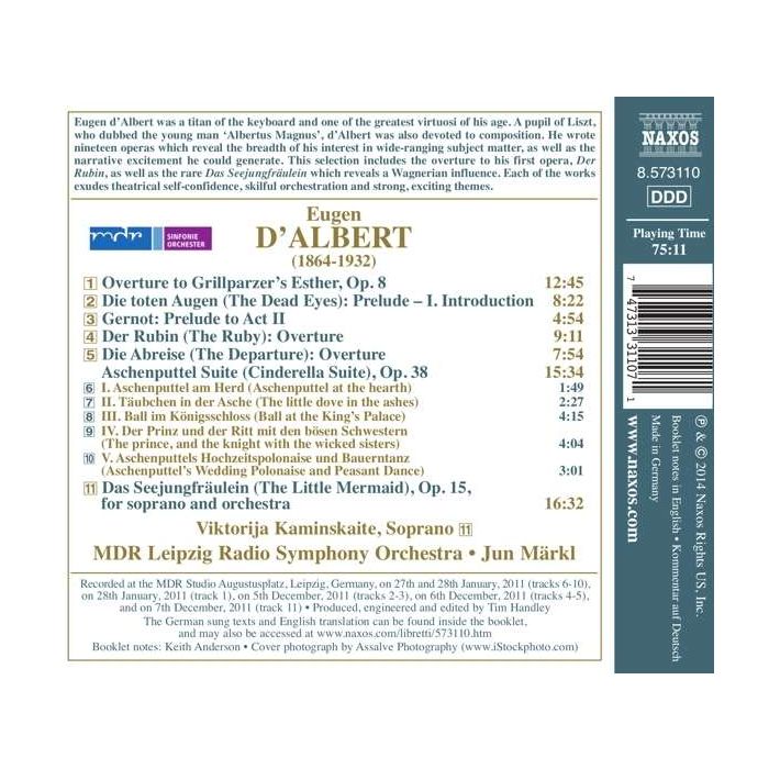 D'Albert: Orchestral works • 2 -Aschenputtel (Cinderella) Suite; Das Seejungfräulein; Overtures - slide-1