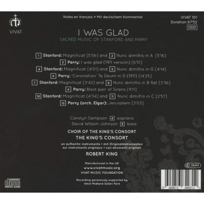 I was glad - Sacred music of Stanford & Parry - slide-1
