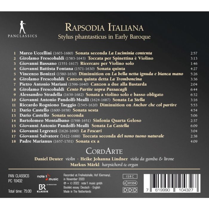Rapsodia Italiana - Stylus phantasticus in Early Baroque - slide-1