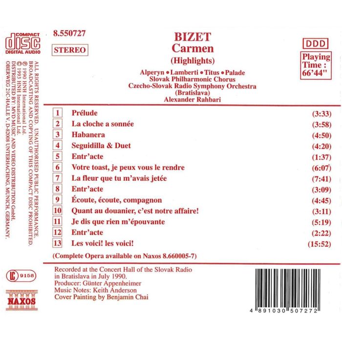 BIZET: Carmen (Highlights) - slide-1