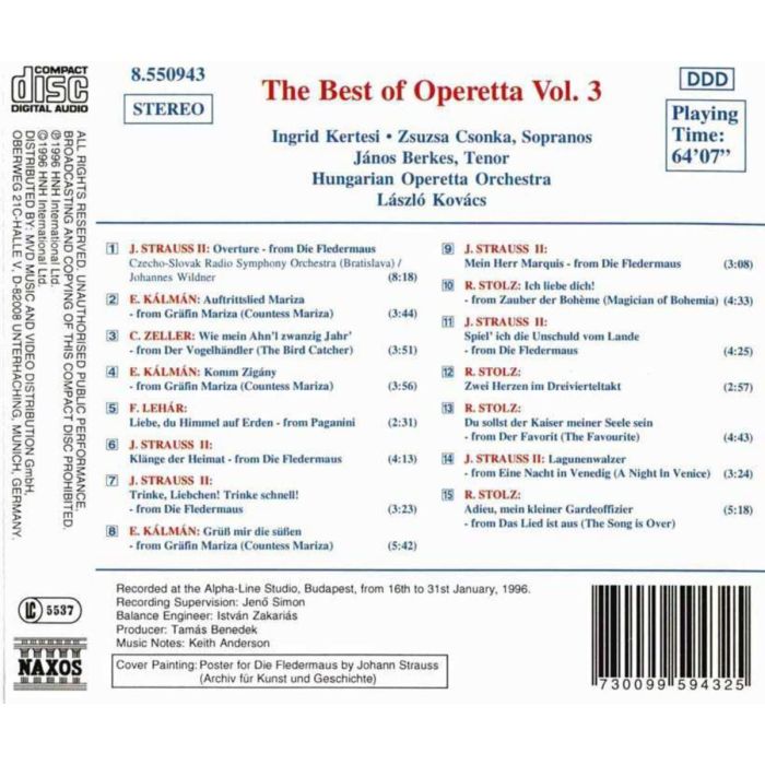 THE BEST OF OPERETTA vol.3 - slide-1