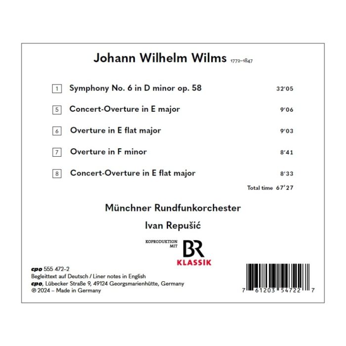 Wilms: Symphony No. 6; Overtures - slide-1