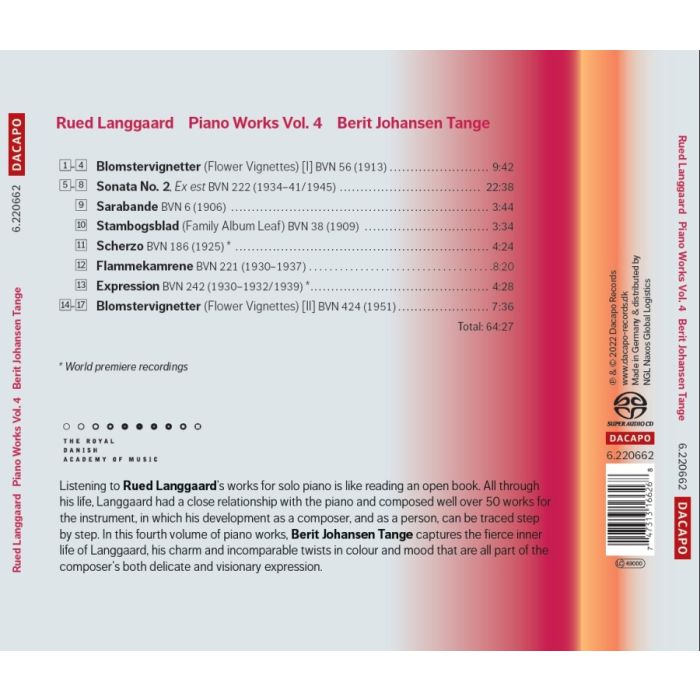 Langgaard: Piano Works Vol. 4 - slide-1