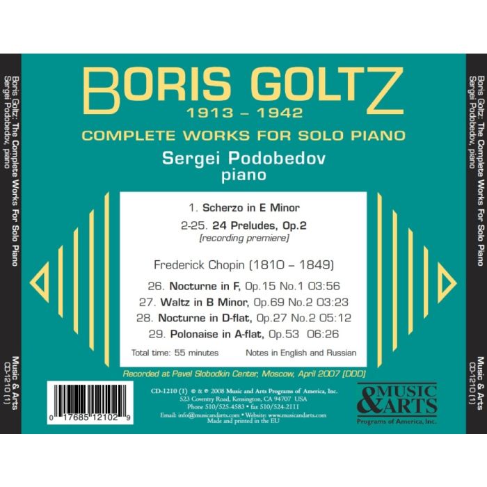 Goltz: Complete Works for Solo Piano - slide-1