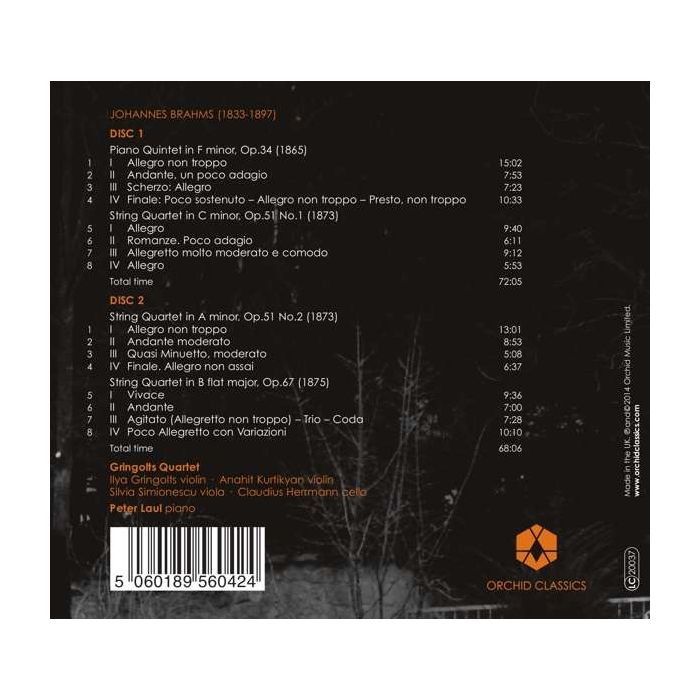 Brahms: Complete String Quartets & Piano Quintet - slide-1