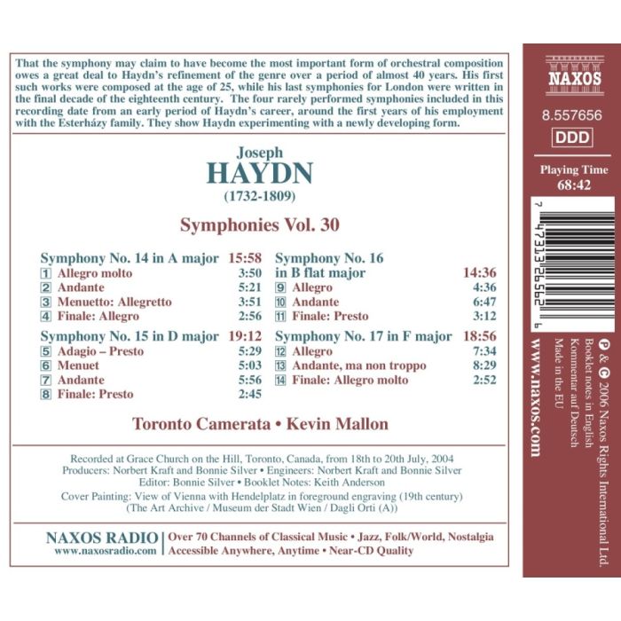 HAYDN: Symphonies (Nos. 14, 15, 16, 17) Vol. 30 - slide-1