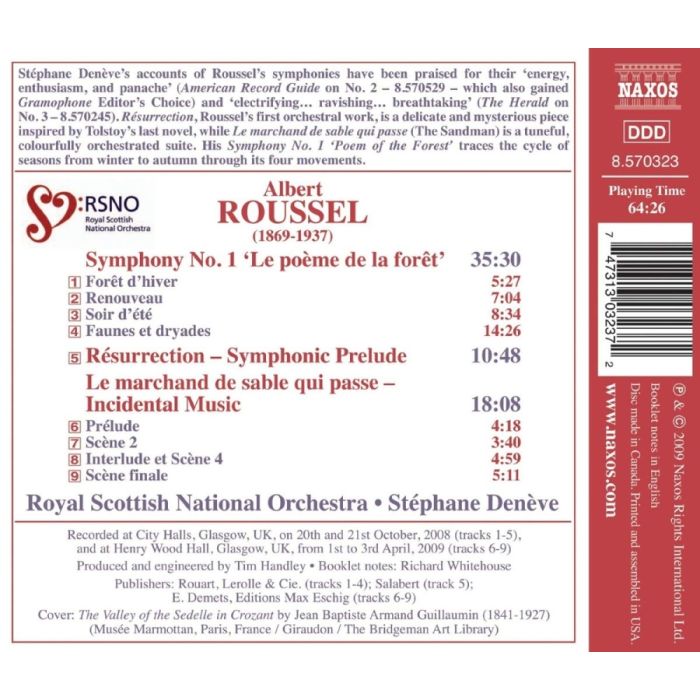 ROUSSELl: Symphony No. 1, Résurrection - Symphonic Prelude, Le marchand de sable qui passe - slide-1