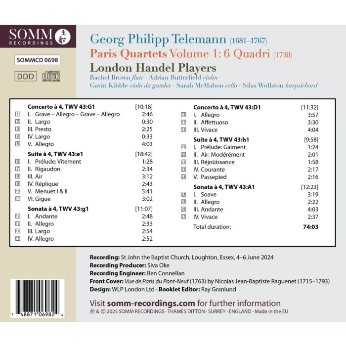 Telemann: Paris Quartets Vol. 1 - slide-2