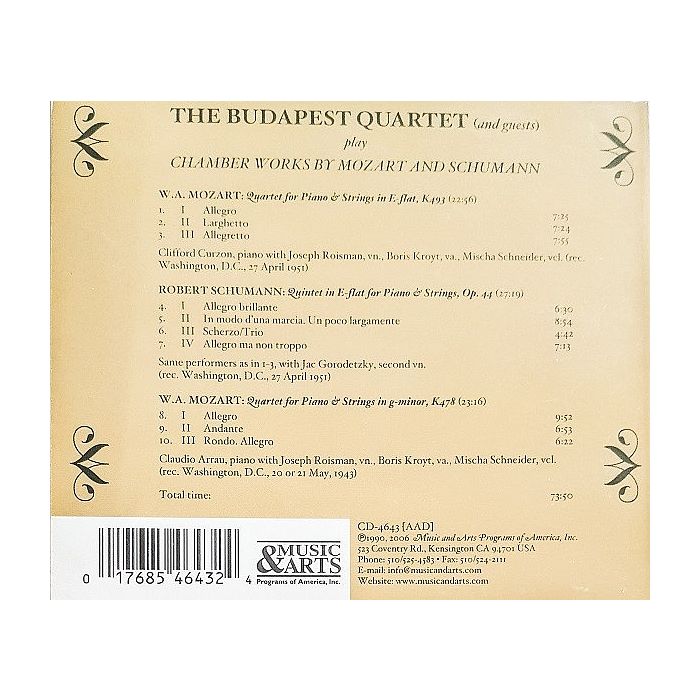 Mozart: Piano Quartet / Schumann: Piano Quintet - slide-1