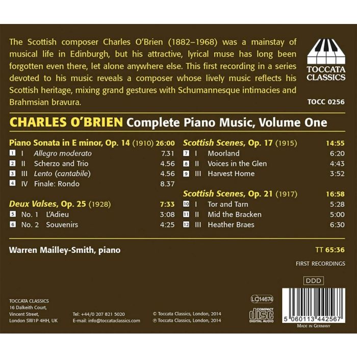 O’Brien: Piano Music Vol. 1 - slide-1
