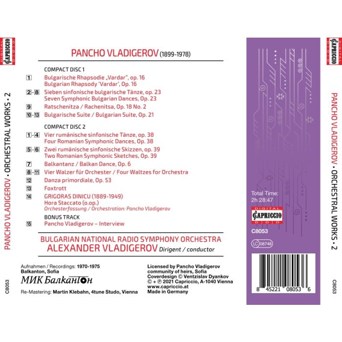 Vladigerov: Orchestral Works Vol. 2 - slide-1