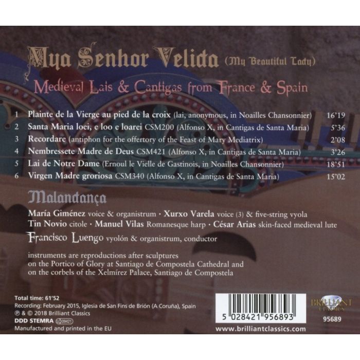 Mya Senhor Velida: Medieval Lais & Cantigas from France & Spain - slide-1