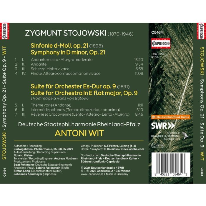 Stojowski: Symphony Op. 21; Suite for Orchestra Op. 9 - slide-1