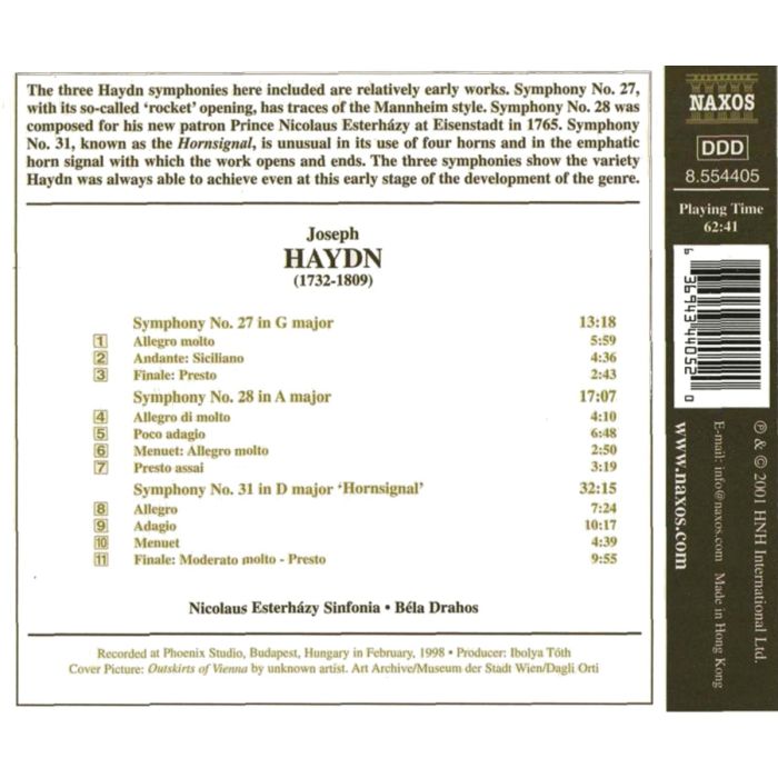HAYDN: Symphonies no. 27,28,31 - slide-1