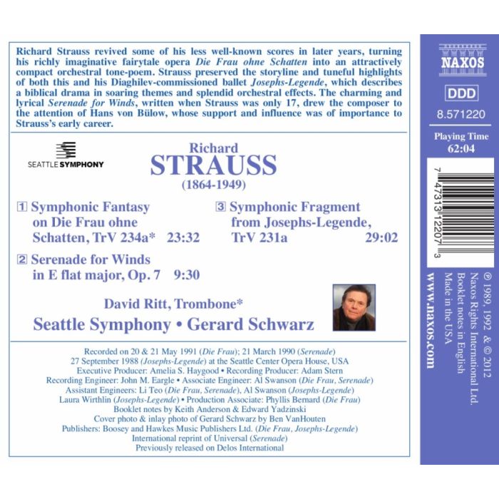 STRAUSS Richard: Symphonic Fantasy on Die Frau ohne Schatten - slide-1