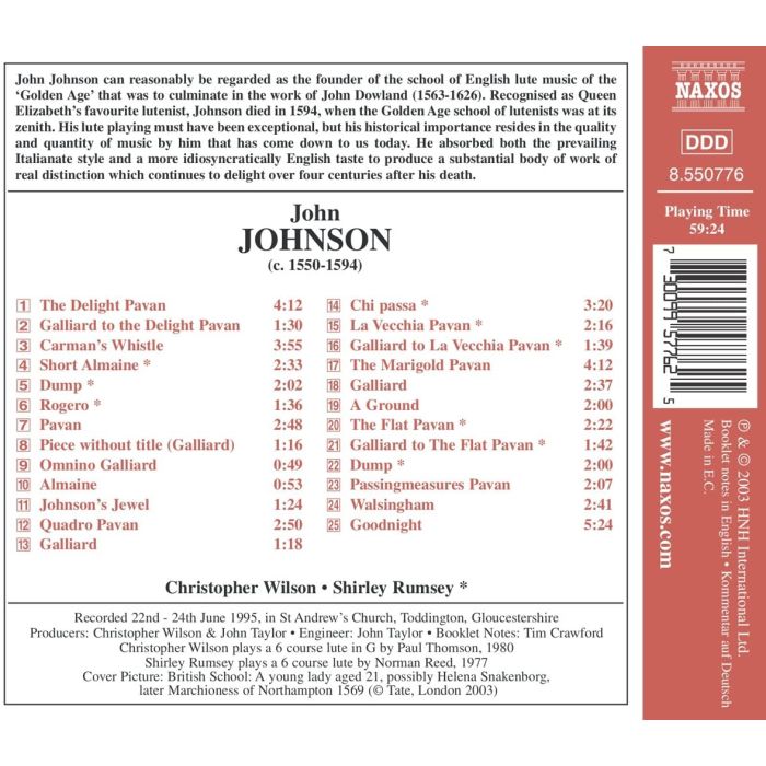 JOHNSON: Lute Music - slide-1