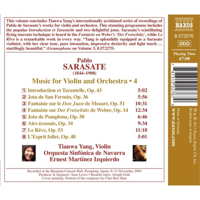 Sarasate: Music for Violin and Orchestra Vol. 4 - slide-1