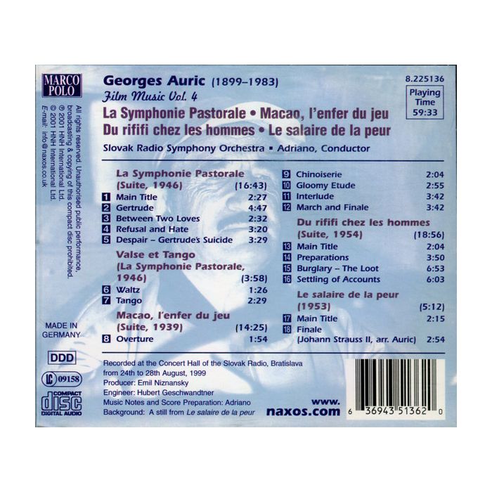 Georges Auric – The Classic Film Music Of Georges Auric - slide-1