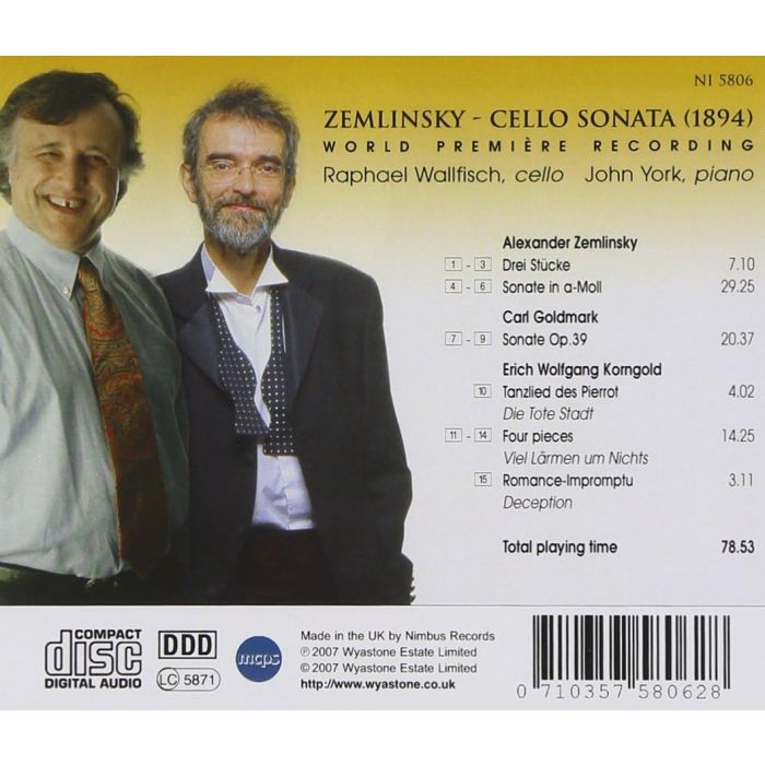 ZEMLINSKY: Cello Sonata - slide-1