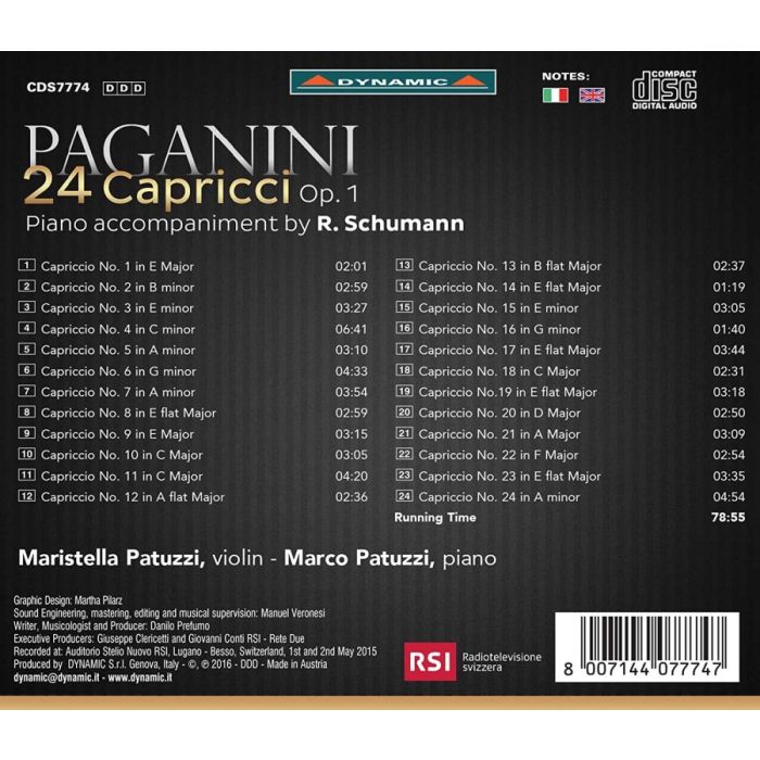 Paganini: 24 Capricci Op. 1 - slide-1
