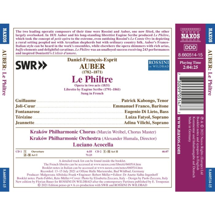 Auber: Le Philtre - slide-1