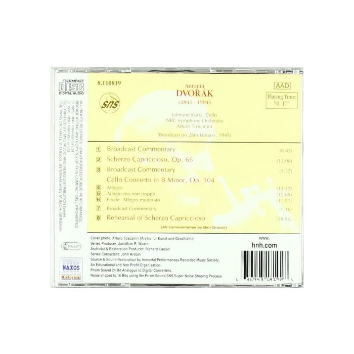 Dvorak: Cello Concerto / Scherzo Capriccio - slide-1