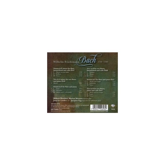 W.F. Bach: Flute Sonatas and Trios - slide-1