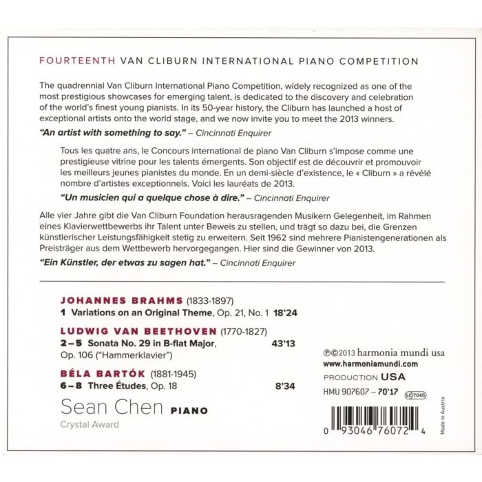 14th Van Cliburn International Piano Competition - Brahms / Beethoven / Bartók - slide-1