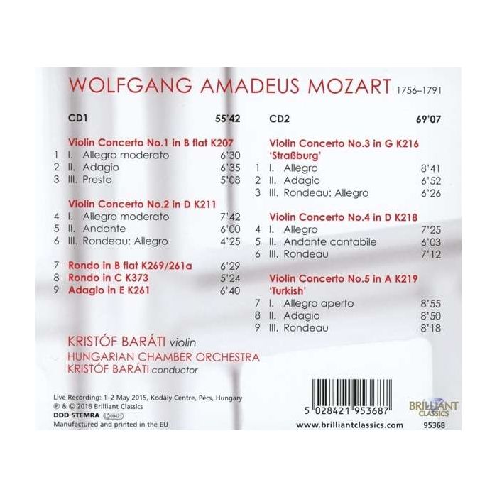 Mozart: Complete Violin Concertos - slide-1