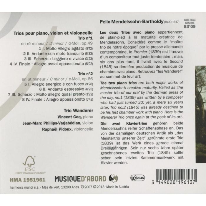 Mendelssohn: Piano Trios - slide-1