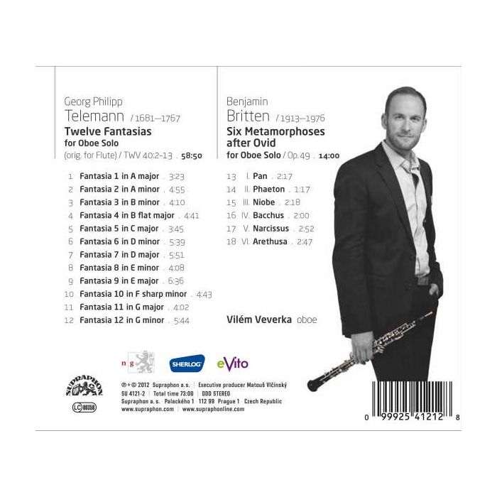 Telemann: Twelve Fantasias / Britten: Six Metamorphoses - slide-1