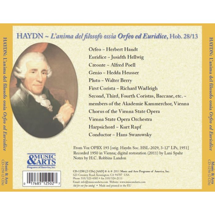 Haydn: Orfeo ed Euridice - slide-1