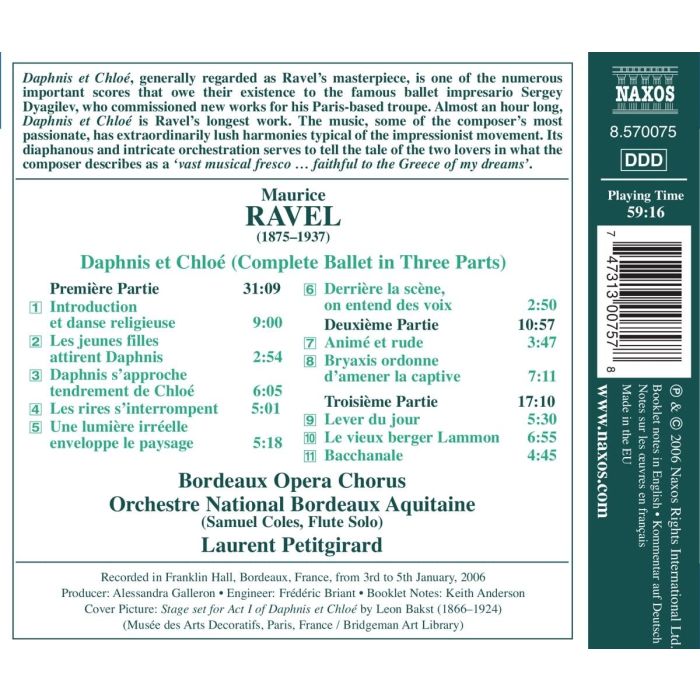 RAVEL: Daphnis et Chloe - slide-1