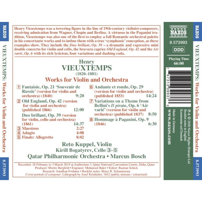 Vieuxtemps: Works for Violin and Orchestra - slide-1