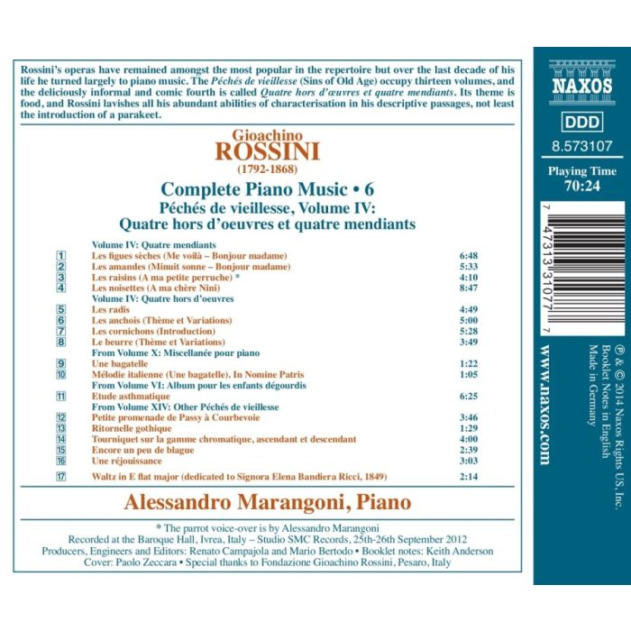 Rossini: Complete Piano Music 6 - Péchés de vieillesse IV - slide-1
