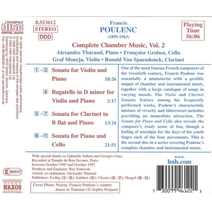 POULENC: Complete Chamber Music, Vol. 2 - slide-1