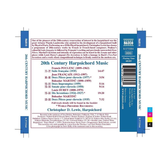 20th Century Harpsichord Music - Poulenc; Françaix; Martinů; ... - slide-1