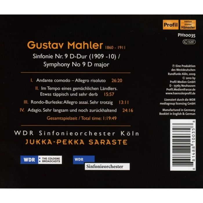 Mahler: Symphony no. 9 - slide-1