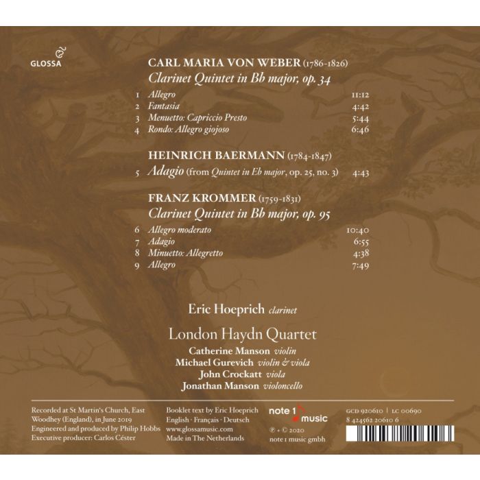 Weber & Krommer: Clarinet Quintets - slide-1